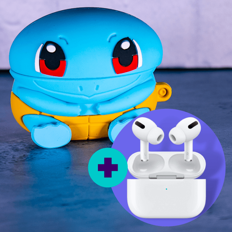 Combo Airpods Pro 1 con Case Pantalones Squirtle