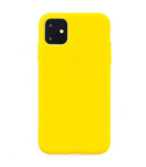 Case de Iphone 11 Silicone Amarillo