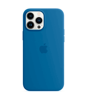 Case de Iphone 13 Pro Max Silicone Azul